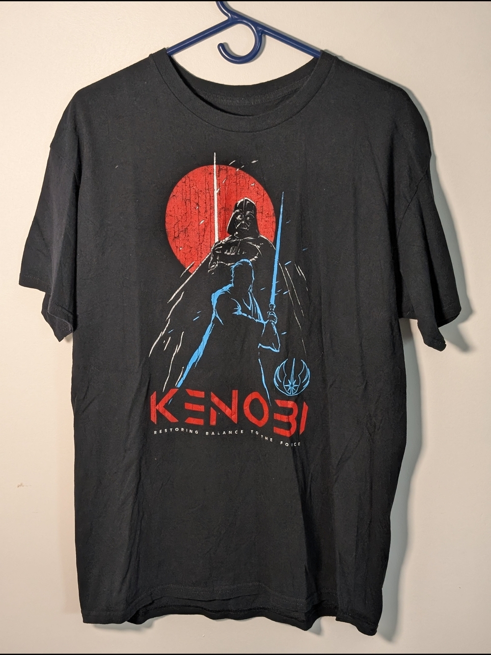 Star Wars Obi-Wan Kenobi Graphic Shirt L Black 2022 Star Wars Franchise